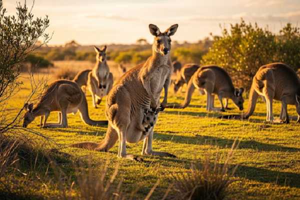 Kangaroos Live in Groups