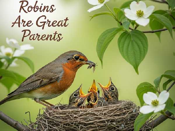 Robins Are Great Parents